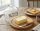 Маслянка бамбукова зі скляною кришкою Butter 12×15 см - изображение 2