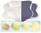 Ортопедична подушка Memory Foam “Метелик” 8/12,2 см, анатомічна для шиї та сну, пінополіуретан, сірий (М6370435) - изображение 6