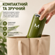 Вакуумная термочашка Enjoy 360 мл (зеленая) | Термокружка из нержавеющей стали 316 | Термокружка для кофе - изображение 8