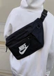 Бананка большая Nike Tech Hip Pack найк поясная сумка черная белое лого - изображение 5