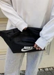 Бананка большая Nike Tech Hip Pack найк поясная сумка черная белое лого - изображение 8