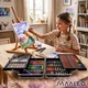 Подарочный художественный набор для рисунка Maaleo в чемодане (144 предмета) астронавт - изображение 4