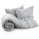 Комплект Руно Grey Braid одеяло 200x220см и 2 подушки 50x70см (925.52_Grey Braid) - изображение 1