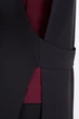 Жіночий подовжений жилет прямого силуету з бічними розрізами RICA MARE MKRM256 - 48, Чорний - зображення 3