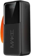УМБ MAKE 30000 mAh 22.5W Built-in Cable PD/QC 3.0/QC 4.0+ Black (MPB-304BK) - изображение 2