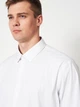 Рубашка хлопковая мужская Calvin Klein 353071172 2XL Белая (1159926310) - изображение 4