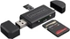 Картрідер Zenwire BYL-2217TU Adapter 5 in 1 Micro USB USB-C OTG Black (5904507520809) - зображення 1