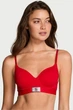 Бюстгальтер з ущільненою чашкою Victoria's Secret 80D Червоний (151531) - зображення 1