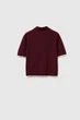 Однотонная футболка-поло Benetton 44(M) Бордовый-299 (151424) - изображение 2