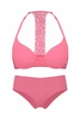 Комплект белья: бюстгальтер push-up и трусики-шортики Victoria's Secret 85C/L Розовый (151535) - изображение 1
