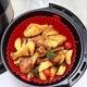 Кругла силіконова форма для аерогриля / духовки / мультипечі Backen багаторазова тонка форма для випічки / м'яса / риби / овочів, 17.5х5 см, червоний (107003687) - зображення 2