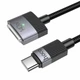 Кабель Type-C to MagSafe 3 1,8м 140 Вт чорний Hoco U141 для заряджання та передавання даних - зображення 3