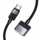 Кабель Type-C to MagSafe 3 1,8м 140 Вт чорний Hoco U141 для заряджання та передавання даних - зображення 7