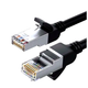 Патч-корд Hoco US07 Ethernet кабель для интернета и сетевых подключений плоский черный 5 метров Cat 6 - изображение 5