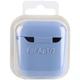 Силиконовый чехол для наушников AirPods 1/2 эластичный ударопрочный микрофибра голубой - изображение 6