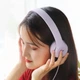 Накладні навушники Hoco W21 дротові з мікрофоном 3,5 мм 1,2 м фіолетові - зображення 3