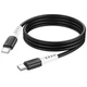 Дата кабель Hoco X82 Type-C to Type-C 60W TPЕ + силікон 1м чорний - зображення 4