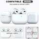 Чехол силиконовый для наушников AirPods 4 белый противоударный с карабином для защиты и удобства использования - изображение 5