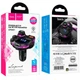 АЗУ FM модулятор Hoco DFM01 38W 2USB-A 1USB-C черный пластик - изображение 6