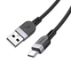 Кабель Hoco X109 Energy USB — Type-C 3 м, силиконовая оплётка, чёрный - изображение 4