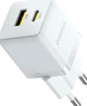 Мережевий зарядний пристрій Baseus Palm Fast Charger 20 W для смартфонів і планшетів із двома портами USB Type-C і USB-A - зображення 6