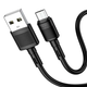 Кабель Hoco X83 Micro USB для зарядки и передачи данных черный 1 метр 2.4 А гибкий и прочный - изображение 4