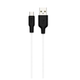 Кабель Hoco X21 Plus силіконовий для заряджання Micro USB 1 м чорно-білий для смартфонів і планшетів із захистом від перегрівання - зображення 1
