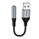 Адаптер Hoco LS36 зовнішня звукова карта USB 3.5 для комп'ютера та ноутбука якісне аудіо відтворення й запис - зображення 4