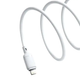 Кабель Baseus Silky Series USB Lightning 2.4A для быстрой зарядки и передачи данных 1м белый - изображение 5