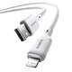Кабель Baseus Silky Series USB Lightning 2.4A для быстрой зарядки и передачи данных 1м белый - изображение 6