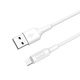 Кабель Hoco X25 Micro USB білий для швидкого заряджання та передавання даних із силою струму 2 А 1 м - зображення 1