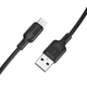 Дата кабель Borofone BX113 Lenny USB to MicroUSB 2.4A (1m) (Black) (258055) - зображення 4