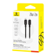 Кабель Baseus Silky Series Type-C to Lightning 20W для быстрой зарядки и передачи данных 2 метра черный - изображение 2