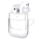 Чехол для наушников AirPods 1 2 силиконовый прозрачный защитный для удобства хранения и использования - изображение 2