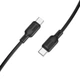 Дата кабель Borofone BX113 Lenny Type-C to Type-C 60W (1m) (Black) (258057) - зображення 4