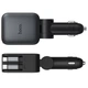 Автомобільний зарядний пристрій HOCO Z67A Triunfar PD45W+QC3.0 total 60W with retractable cables (1USB-A/2C/1L) (Metal gray) (257376) - зображення 2