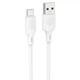 Дата кабель Borofone BX113 Lenny USB to MicroUSB 2.4A (1m) (White) (258056) - изображение 1