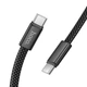 Дата кабель HOCO X125 Exceso Type-C to Type-C 60W (1m) (Black) (257324) - зображення 5