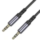 Аудіо кабель Aux Borofone BL24 Graceful (1m) (Metal grey) (258111) - зображення 3