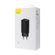 МЗП Baseus GaN2 Lite Quick Charger 65W (1 Type-C + 1 USB) black - изображение 2