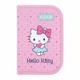 Пенал Kite Hello Kitty "Котёнок Китти" 20.5х14х4 см 1 отделение с 2 отворотами каркасный на молнии розовый (HK26-622) - изображение 1