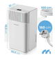 Осушувач повітря Maltec DH-12300 Electronic електронний з Wi-Fi керуванням через Smart Life, продуктивністю 12 л/добу, регульованим гігростатом 30–80% - зображення 7
