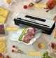 Вакууматор Sokany SK-13076 для вакуумной упаковки продуктов с сенсорным управлением, режимами для сухих и влажных продуктов, мощностью 200 Вт, силой всасывания до -70 кПа - изображение 6