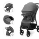 Прогулянкова коляска Kinderkraft Trig 3 Tray Grey (KSTRIG03GRY000T) - зображення 4