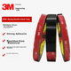 Двусторонняя клейкая лента 3M, прочная, без следов, черная, термостойкая, для офиса, учебы и дома, модель 5952, 25 мм x 3 м - изображение 4
