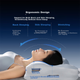 Подушка для глубокого сна Mercury Home Textiles Deep Sleep Pillow Pro 3.0 из эргономичной пены с эффектом памяти, для поддержки шейного отдела позвоночника у взрослых, в форме бабочки, высотой 10 см. - изображение 5