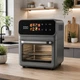 Мультипечь Top Kitchen, 4200 Вт, 12 л, аэрогриль с большой чашей, электрическая фритюрница, аэрогриль для семьи, серая - изображение 1