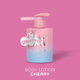 LunaMoon Cherry Body Lotion, 300 мл - лосьйон для тіла з насиченим ароматом стиглої вишні, з дозатором - зображення 1