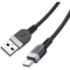 Дата кабель USB 2.0 AM to USB-C 1.0m silicone X109 Energy black HOCO (6942007636247) - зображення 3