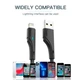 Дата кабель USB 2.0 AM to Lightning 1.0m 2.4A black Essager (EXCL-LS01) - зображення 9